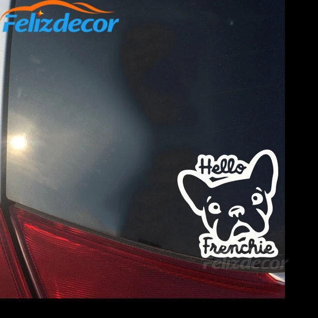 Забавный с милой панель в форме французского бульдога Привет Автомобильная