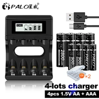 palo 1 5v aaaaa rechargeable battery 1 5v aa 2800mwh1 5v aaa 900mwh lithium 1 5v rechargeable battery for clock toys camera