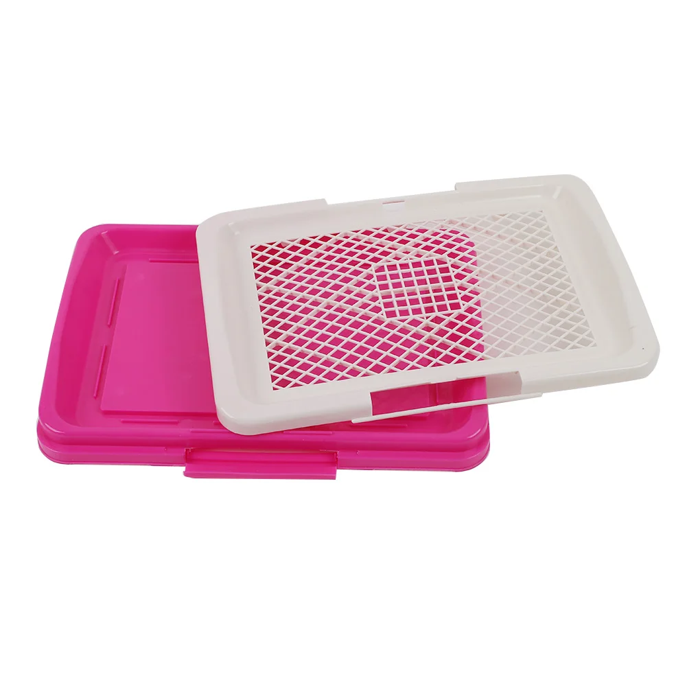 

Pet Toilet with Lawn Plastic Lawn New Large Flat Dog Toilet Pet Supplies Portable Training Potty Dog Pad Tray Toilet