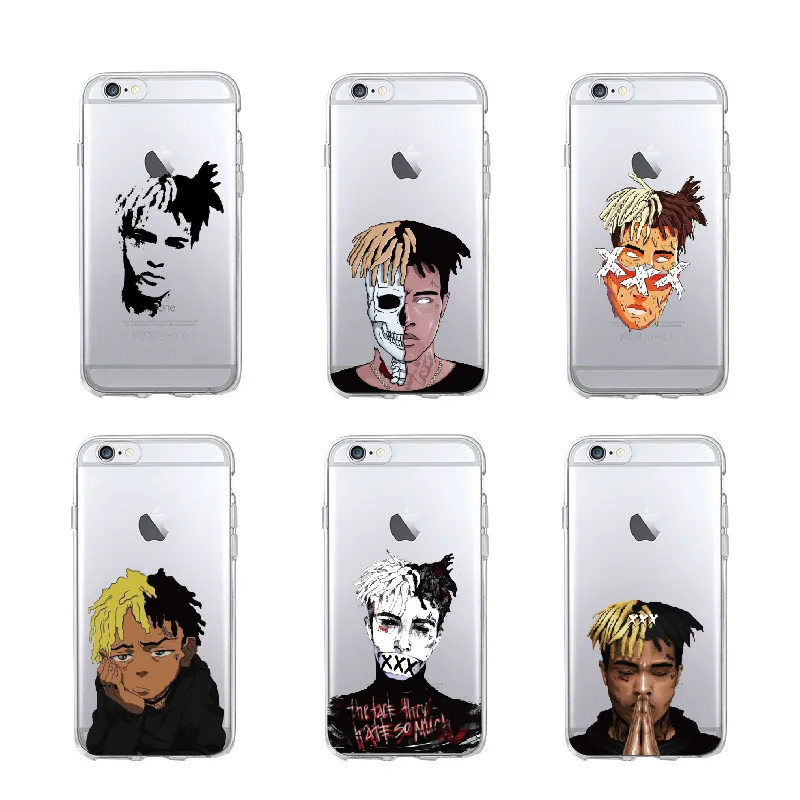 Мягкий ТПУ чехол для телефона iPhone 11 Pro Max 7 7plus 12 8 8plus X XS Live long Hip Hop Swag Raper Xxxtentacion |