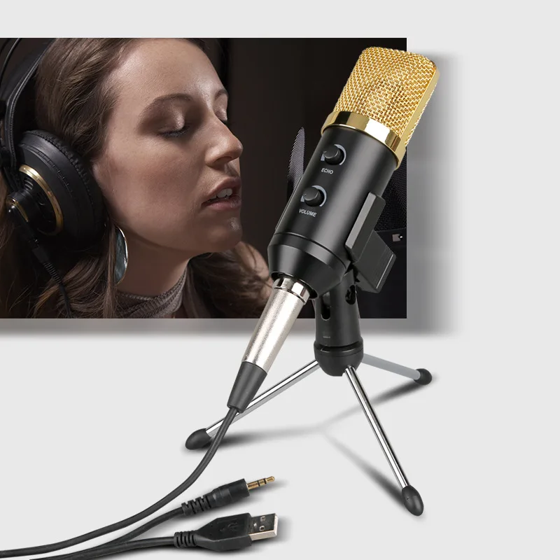 

CN-KESI USB reverberation microphone computer professional condenser microphone network K song recording dedicated microphone