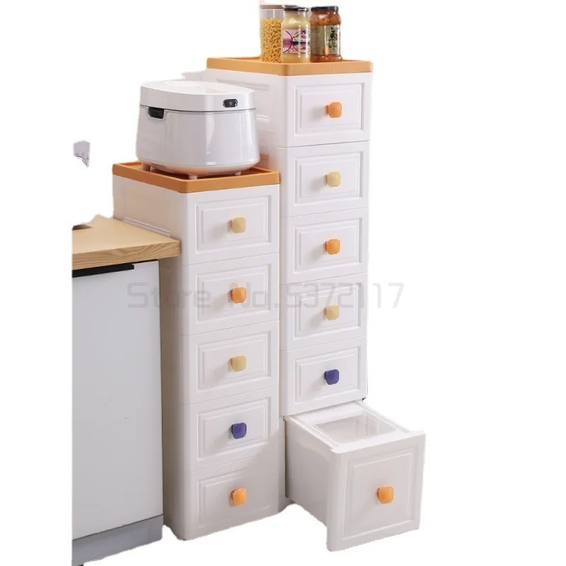 

Стеллаж для хранения пластиковый для кухни с разрезом, модель ящик шкафа для хранения, узкий шкаф для хранения туалета