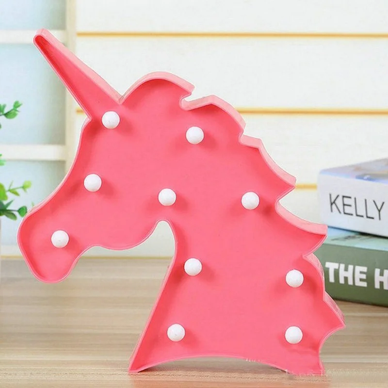 Ночник в виде единорога светодиодная лампа ночник домашний декор для спальни