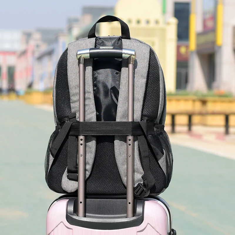 Рюкзак для ноутбука Мужской и Женский Повседневный простой из ткани Оксфорд