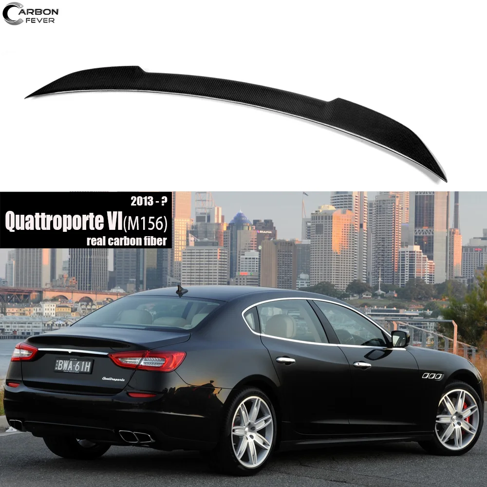 

Low-Kick Rear Trunk Spoiler Fit for 2013 - 2020 Maserati Quattroporte VI, UV-Cut, High Gloss Finish, Fitment Guaranteed