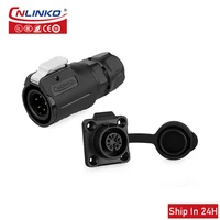 cnlinko lp16 ip67 waterproof 5pin industry cable wire plug socket power connector for radio visual monitoring equipment