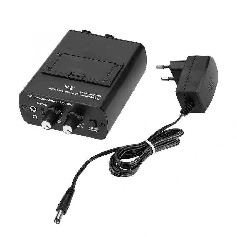 EU Plug Персональный монитор для ушей, усилитель для наушников, система мониторинга в уши для ANLEON S1, в студии на сцене, 100-240 В, США, ЕС, Австралия, вилка, опционально - Цвет: EU Plug