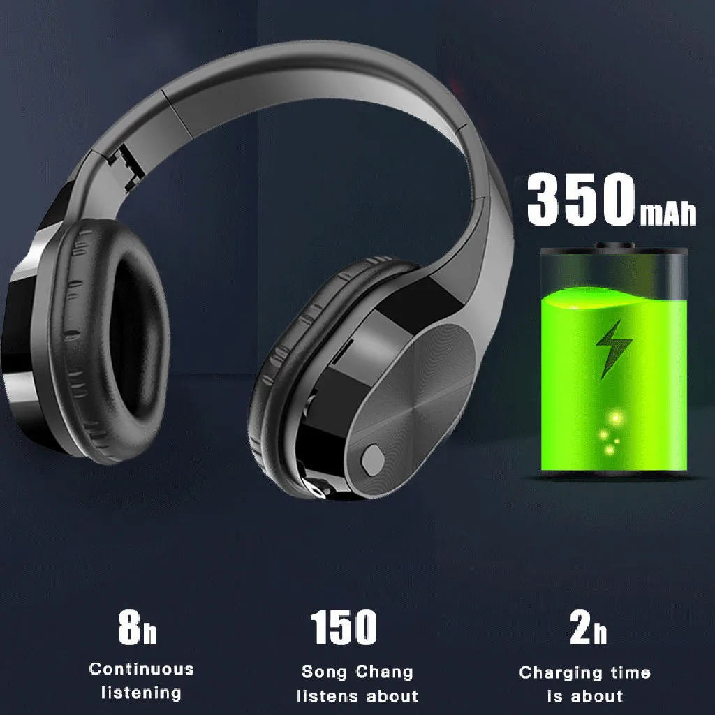 Bluetooth наушники Беспроводной с микрофоном Hi-Fi 9D стерео супер бас Наушники