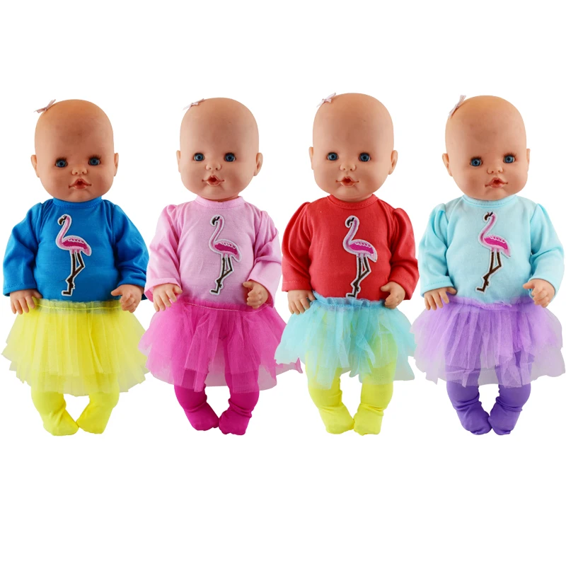 

Лидер продаж, одежда для платья с фламинго, подходит для кукол Nenuco su Hermanita 42 см, аксессуары для кукол Nenuco su