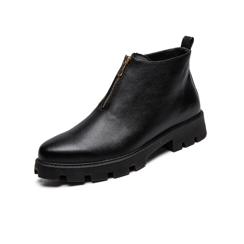 

Men Chelsea Boots High Quality PU Leather Upper Man Dress Boot Business Party Wedding Outdoor Shoes Autumn Winter Social Sapato