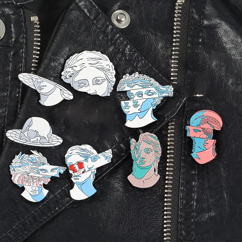 Статуя Pin скульптура эмали штырь греческие статуи угол отворотом Badgess для одежды