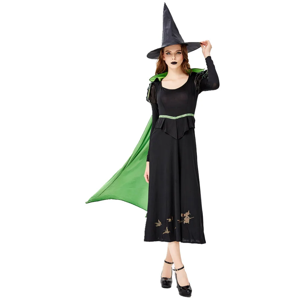 Маскарадный костюм на Хэллоуин праздник немертвых ведьм День мертвых страшный вампира косплей