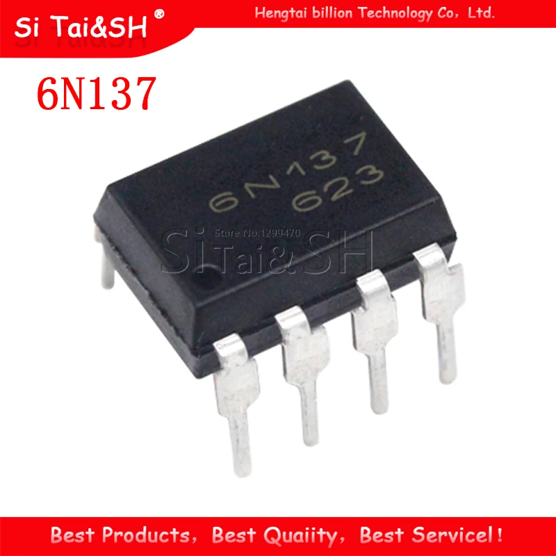 10 шт. 6N137 DIP8 DIP 8 новый и оригинальный IC|Интегральные схемы| |