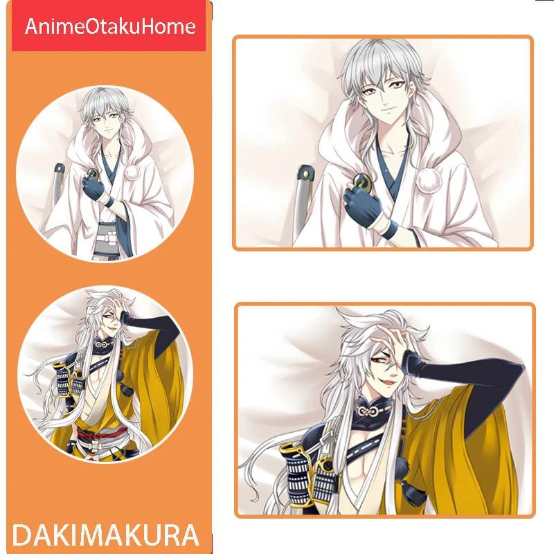 

Anime Touken Ranbu Online Tsurumaru Kuninaga Kogitsunemaru Pillow Cover Hugging Pillowcase Otaku Bedding Decoration Dakimakura