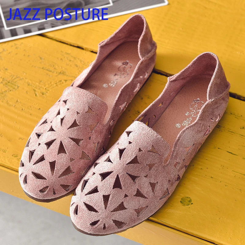 Летние женские туфли на плоской подошве Мягкие повседневные лоферы Женские