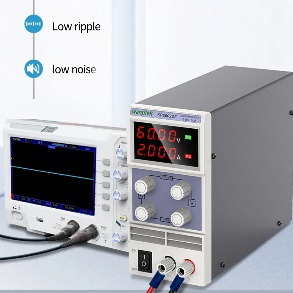 

KPS602DF Adjustable High Precision DC Power Supply Output 0-60V 0-2A AC110/220V