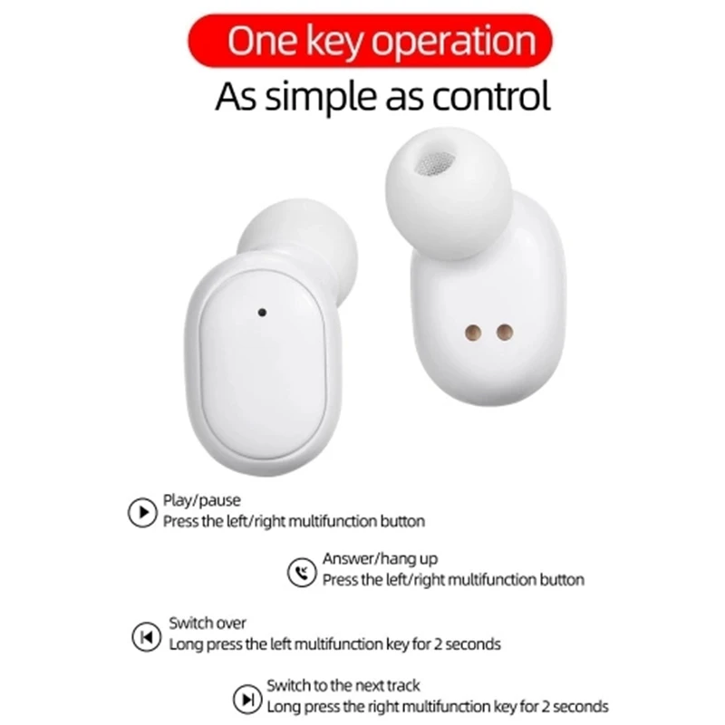 A6S Mini TWS Twins True Wireless наушники вкладыши BT5.0 стереонаушники спортивные с микрофоном