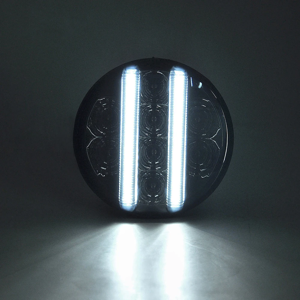 

K-Car LED Front Turn Signal Lights White Position Daytime Running Lamp Clear Smoked Lens For Jeep Wrangler JK 2007-2017