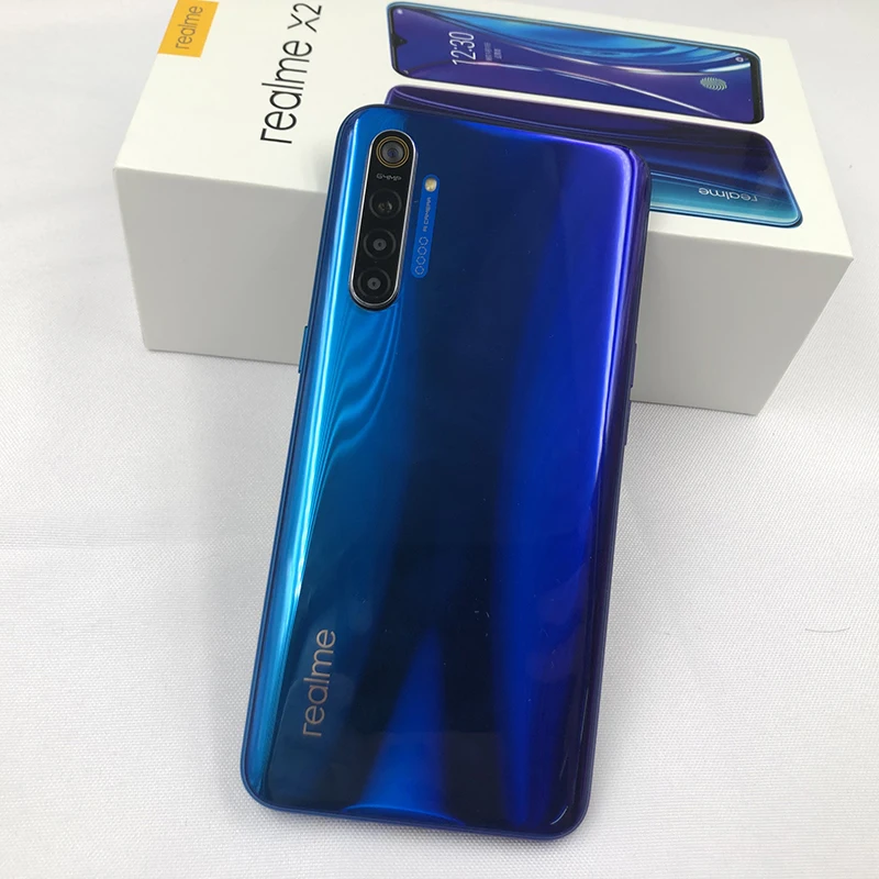 Realme X2 X 2 Мобильный телефон Snapdragon 730G 64MP камера 6,4 ''полный экран NFC OPPO мобильный телефон VOOC 30W быстрое зарядное устройство
