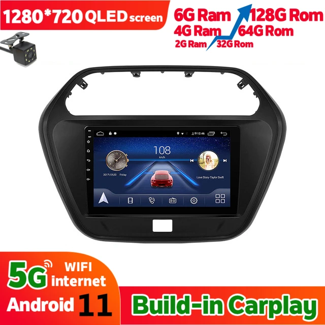 Автомагнитола 2 Din для Fiat TUV300 стерео-система на Android 11 6 ГБ ОЗУ 128 Гб ПЗУ с
