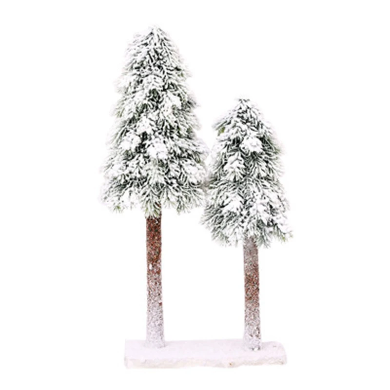 

Искусственное Рождественское дерево имитация кедра падающий снег стекаются поддельные деревья Новогодние украшения для дома аксессуары