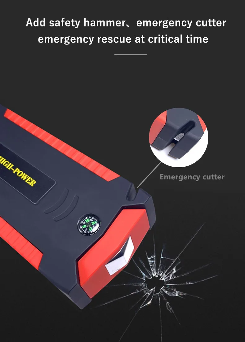 super portable car jump starter d9 power bank 12v emergency car battery booster for petrol diesel car starting device free global shipping