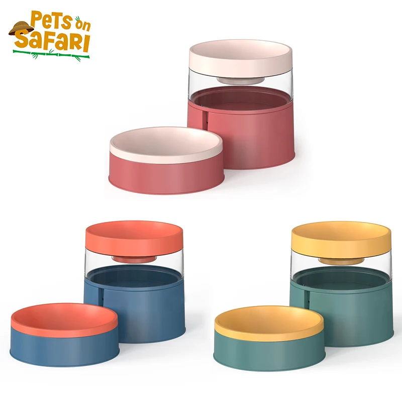 

Cat Bowl Three-dimensional Neck Protector Dog Bowl Automatic Drinking and Feeding Device Pet Feeding Products