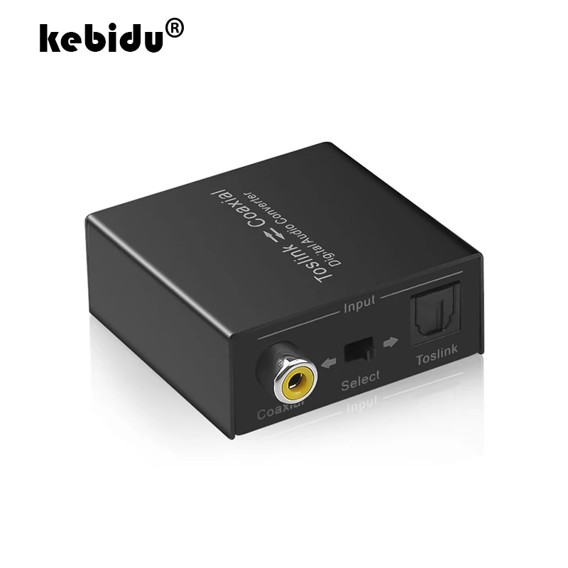 Цифровой аудио конвертер оптический SPDIF Toslink к коаксиальному сплиттеру двойной