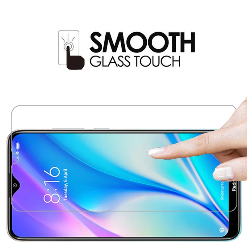 Защитный чехол на redmi 8a pro двойной протектор экрана из закаленного стекла для xiaomi