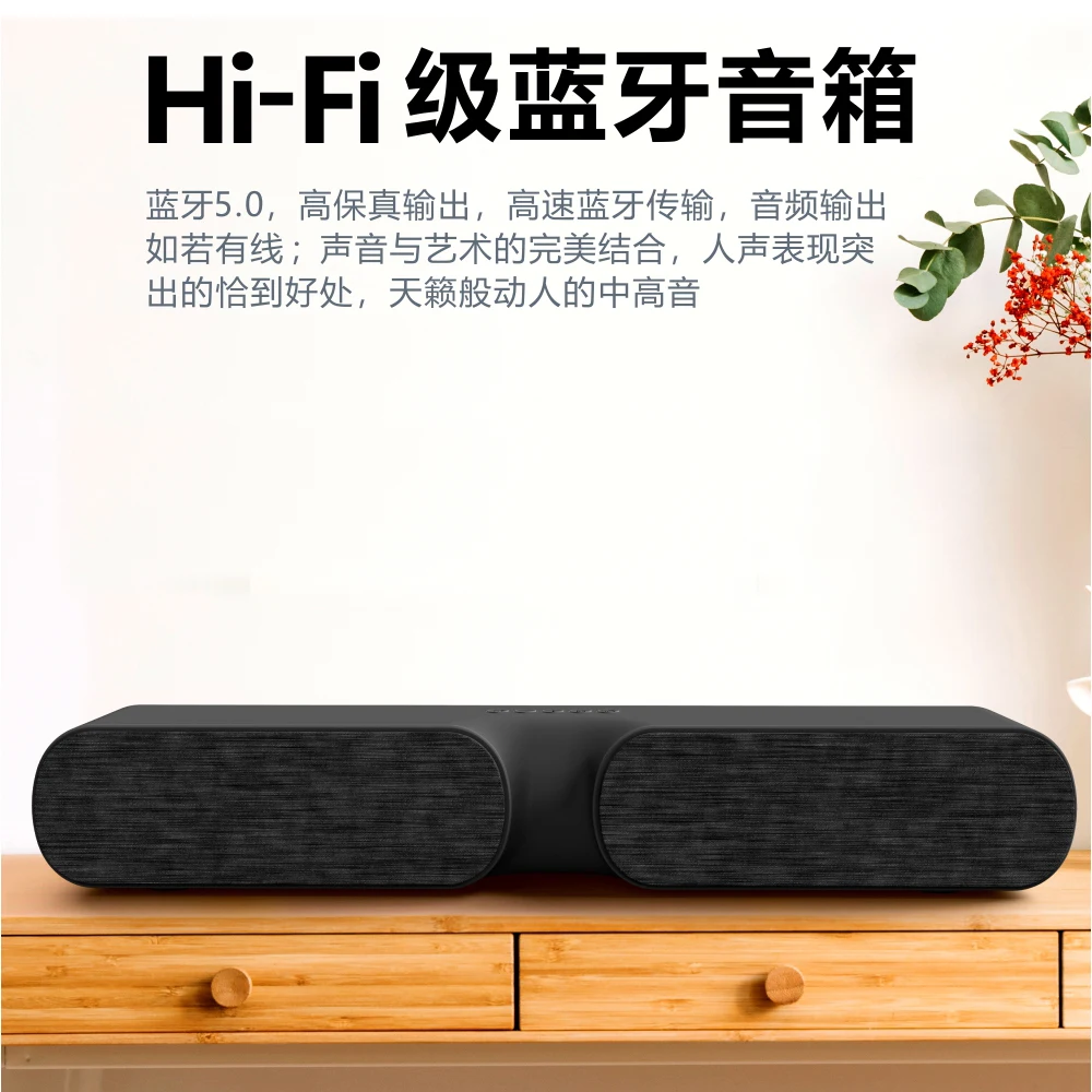 Dpower портативный Bluetooth 5,0 динамик TWS 3D стерео музыка объемный 10 Вт беспроводной громкоговоритель Поддержка Bluetooth TF карта USB - Color: TWS Black Speaker
