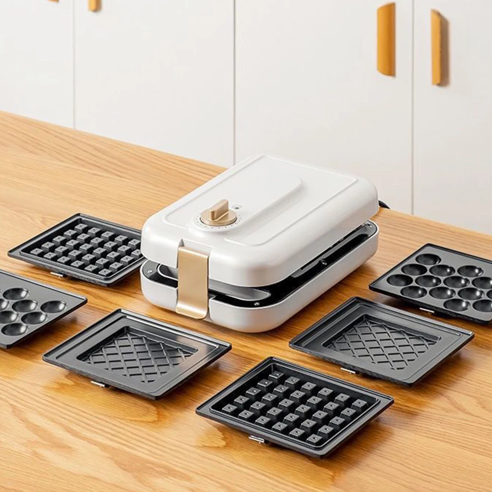 

Electric Sandwich Maker Breakfast Donut Machine Waffle Maker Machine Bubble Egg Cake Oven Sandwich Machine Timing Function