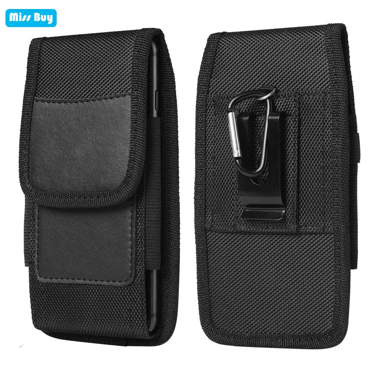

For Huawei Nova Plus Case Belt Clip Holster Universal Phone Bag Oxford cloth Card Pocket For Huawei Honor 8 9 Lite Waist Pouch