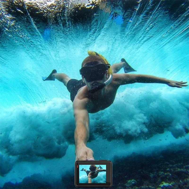 Защитный экран для объектива камеры Gopro Hero 5 закаленное стекло черный цвет 1