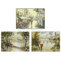 lovers in the rain patterns counted cross stitch 11ct 14ct 18ct diy cross stitch kits embroidery needlework sets home decor