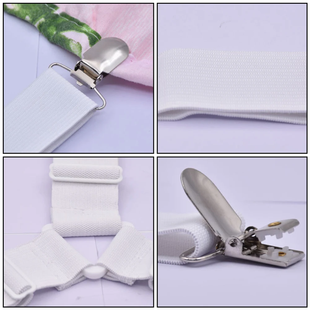 

4Pcs/Set Elastic Bed Sheet Grippers Belt Fastener Bed Sheet Clip Holder Mattress Cover Blanket Fixing Belt Home Textile Organize