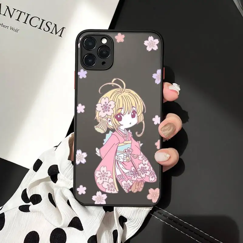 

Cardcaptor Sakura cute girl luxury funda Phone Cases matte transparent For iphone 7 8 11 12 plus mini x xs xr pro max cover
