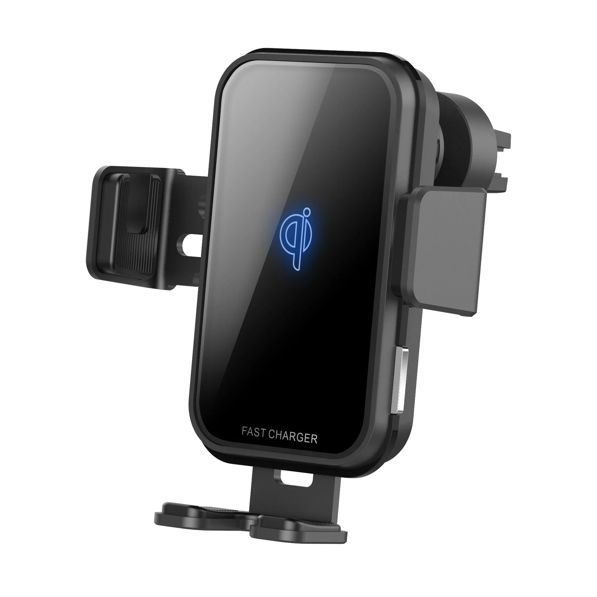 Airvent 10 Вт QI Беспроводное Автомобильное зарядное устройство для Iphone X samsung S10 Быстрая зарядка вентиляционная панель автомобильное крепление авто зажимное автомобильное беспроводное зарядное устройство - Цвет: Airvent