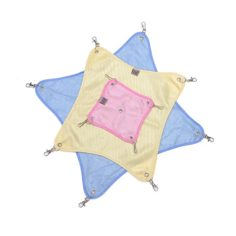 Воздухопроницаемый гамак для хомяка качающийся коврик попугая подвесная