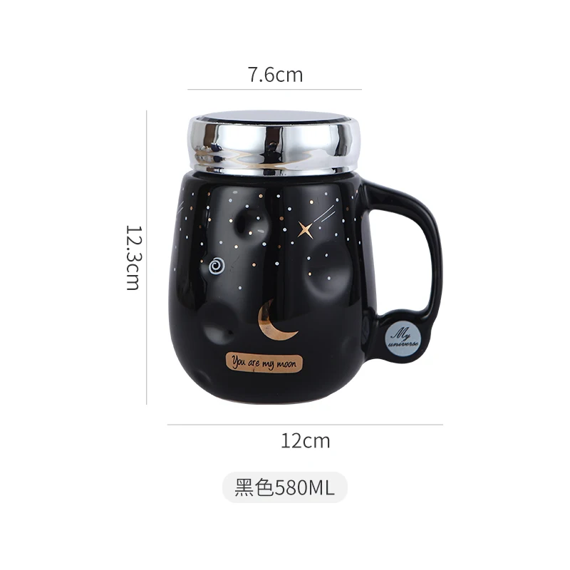 Personal Office Reusable Ceramic Tea Coffee Mug Personalized Tumbler Taza Ceramica Porcelain Cup With Lid A5B | Дом и сад