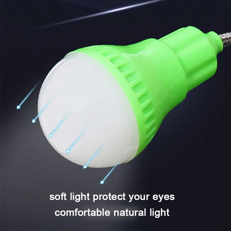 Светодиодная настольная лампа с зажимом освещение питанием от USB для украшения