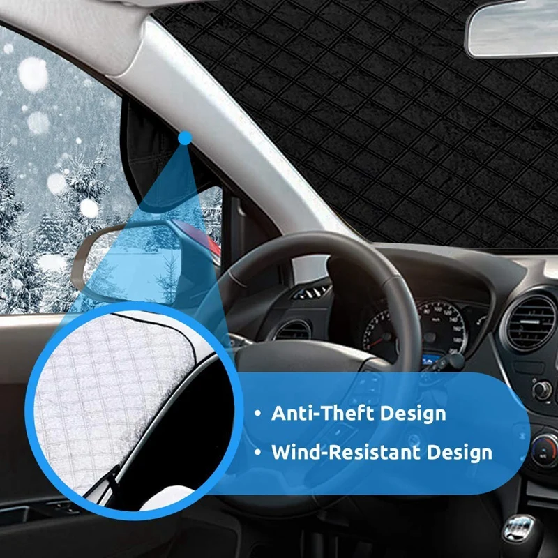 Лобовое стекло автомобиля снежного покрова 147x116 см фростгард на солнцезащитный