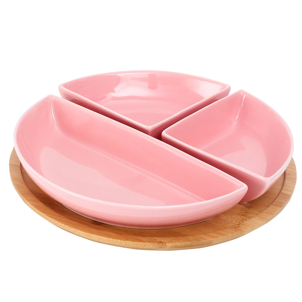 Северной Европе Стиль Керамика трехточечный четыре отсека для еды E современный