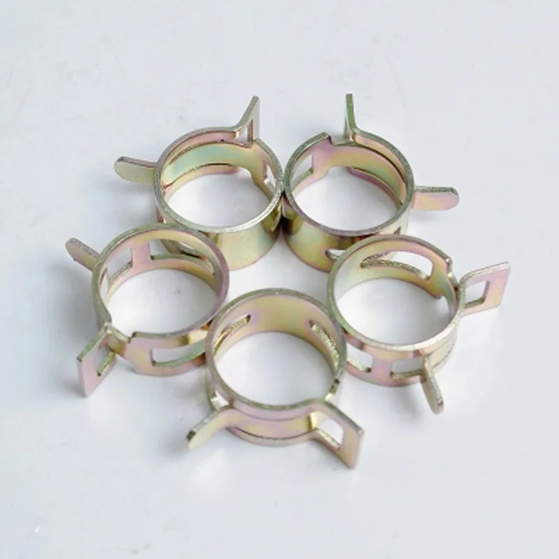 

CHIZIYO 100pcs 6-22mm Spring Clip Fuel Line Hose Water Pipe Air Tube Clamps Fastene