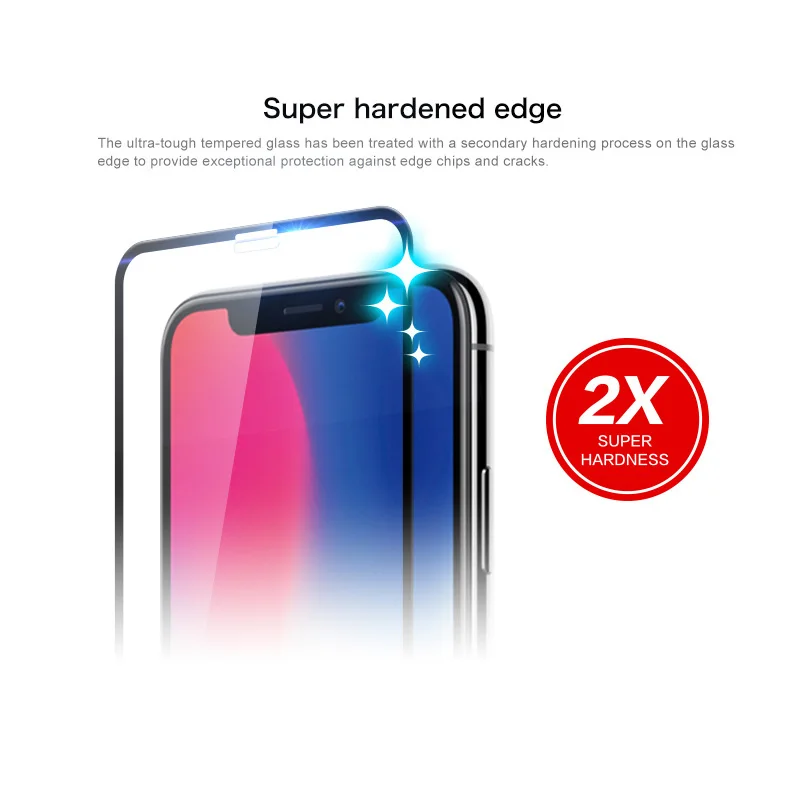 JCPAL Presever супер твердость стекло протектор экрана для iPhone11 Pro/XS/X 5 8 &quotс двойной