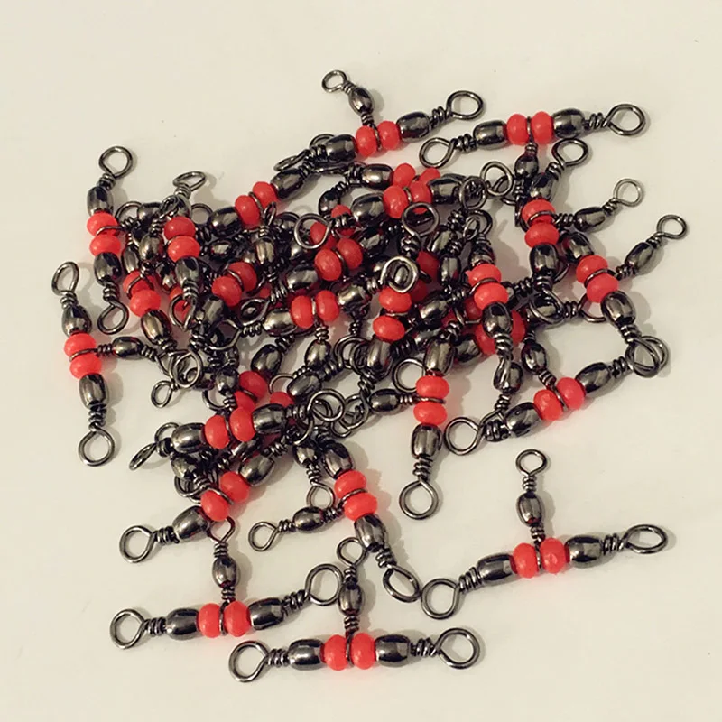 

20Pcs/Set T Shape Fishing Accessories 3 Way Swivel Bearing Connector Solid Ring THJ99