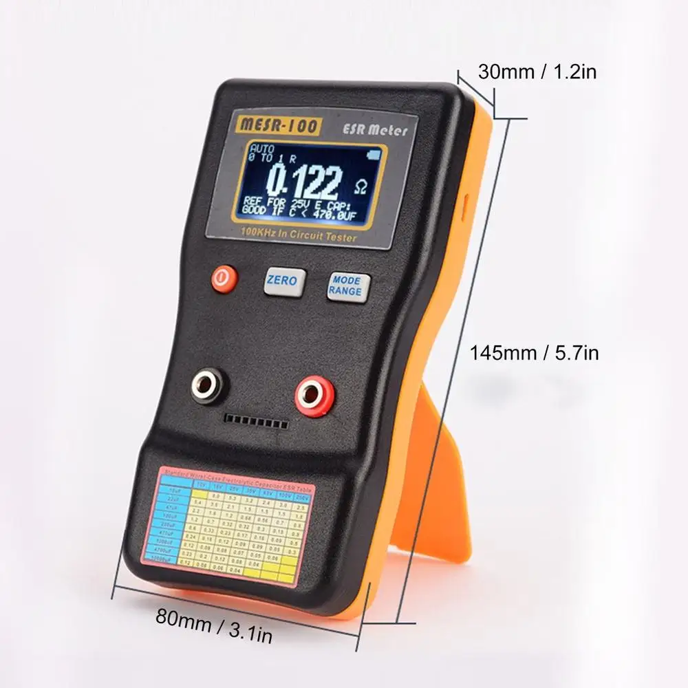 MESR-100 ESR Capacitance Meter Ohm Professional Measuring Resistance Capacitor Circuit Tester | Инструменты