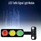 Миниатюрный модуль светофора 5 В, светодиодный дисплей для красного, желтого, зеленого цвета, 5 мм, светодиодный RGB-индикатор для модели светофора, цифровой сигнал