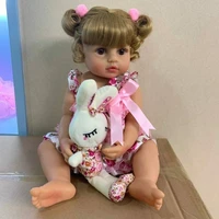 22doll reborn girl baby full body silicone vinyl bath toy anatomically correct toys reborn maore than 3 years old