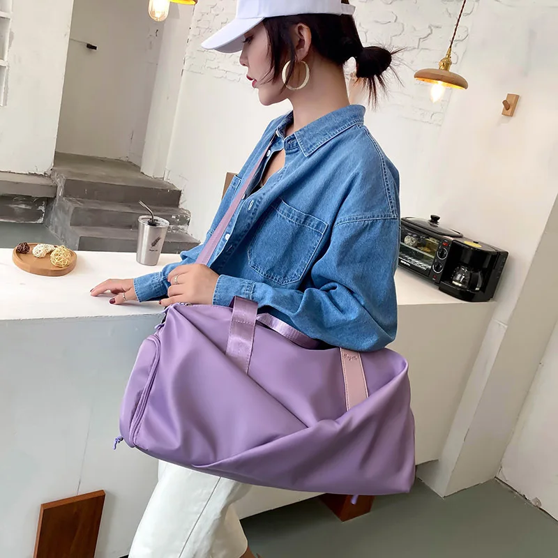 

Sports and Fitness Bags Lady Dry Wet Separate Training Yoga Bag Large Capacity Luggage Handbag Outdoor Handbags