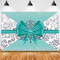mint green bow embroidery pattern gifts pets portrait background photo newborn baby first birthday backdrops photography vinyl